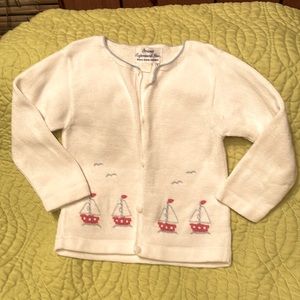 Precious Orient Expressed sz 3 toddler cotton cardigan sweater.